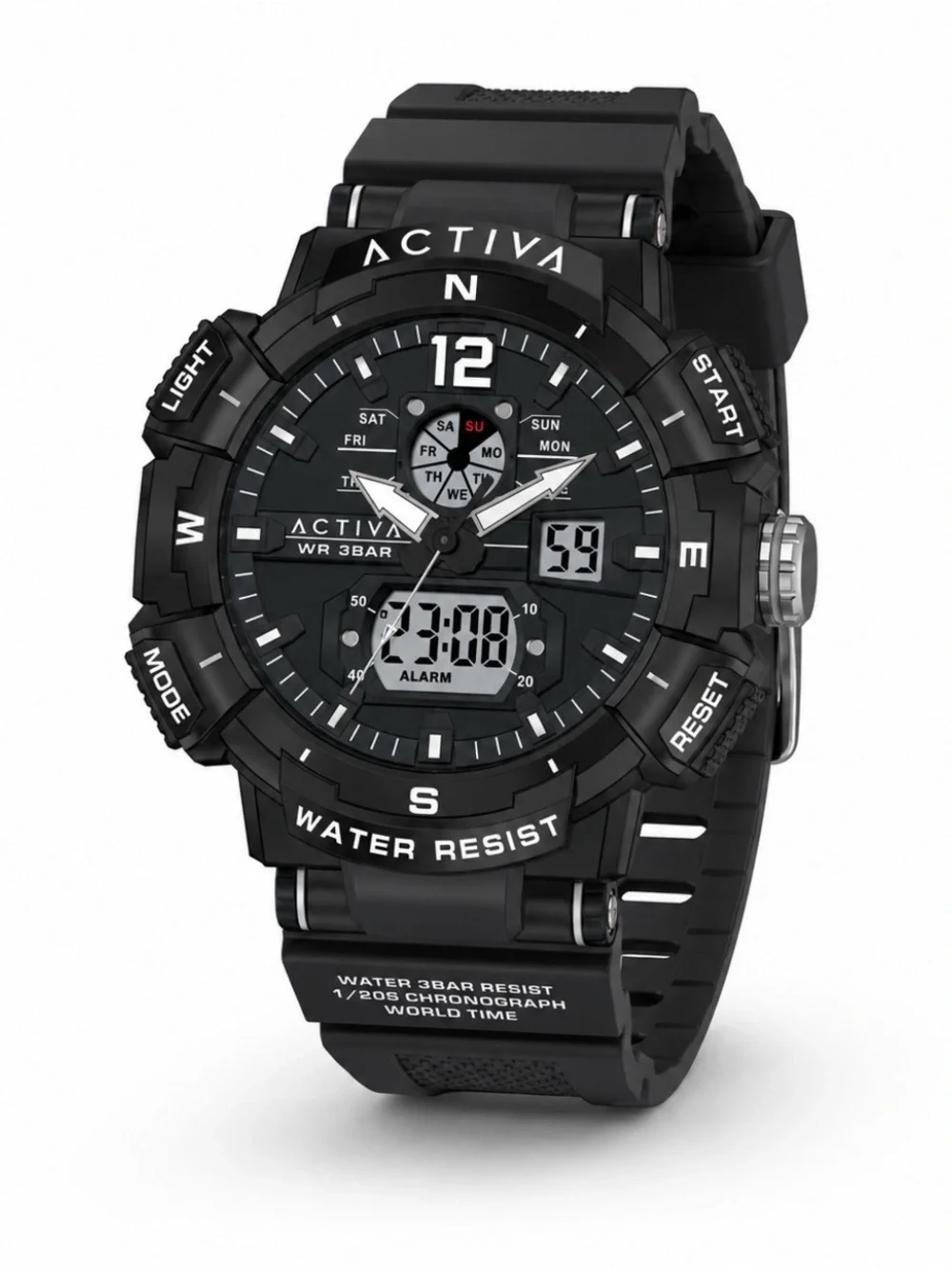 Activa X Invicta Digital Men’s Watch, 53mm - Black (New in box)